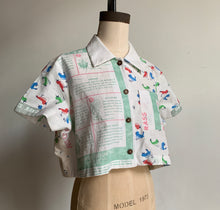 Load image into Gallery viewer, The Birds and the Bees Cropped Button-up