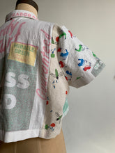 Load image into Gallery viewer, The Birds and the Bees Cropped Button-up