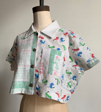 Load image into Gallery viewer, The Birds and the Bees Cropped Button-up