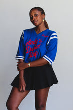 Load image into Gallery viewer, 1960s Donut Stop Royal Blue Athletic Tee