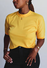Load image into Gallery viewer, 1980s Yellow Nylon Mesh Jersey Tee