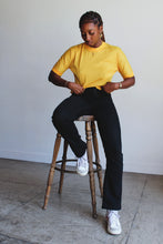 Load image into Gallery viewer, 1980s Yellow Nylon Mesh Jersey Tee