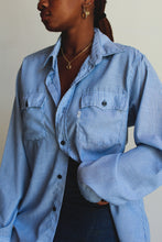 Load image into Gallery viewer, 1970s Levi&#39;s Blue Striped Button Down Shirt