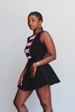 Load image into Gallery viewer, 1980s Deadstock Black Striped Bodysuit