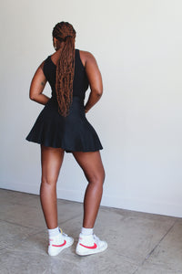 1980s Deadstock Black Striped Bodysuit