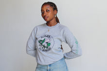 Load image into Gallery viewer, Flower of the Dragon Vintage Dark Heather Grey Raglan Sweatshirt