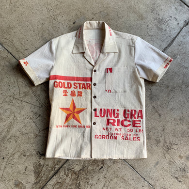 Gold Star Rice Sack Button-Up