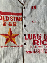 Load image into Gallery viewer, Gold Star Rice Sack Button-Up