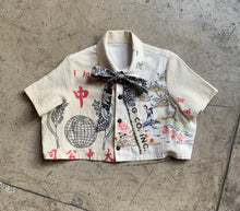 Load image into Gallery viewer, Japanese Garden Rice Sack Crop Top