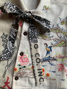 Japanese Garden Rice Sack Crop Top