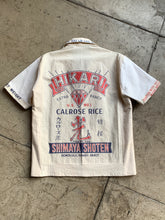 Load image into Gallery viewer, Queen Bee Rice &amp; Flour Sack Button-up