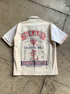 Queen Bee Rice & Flour Sack Button-up