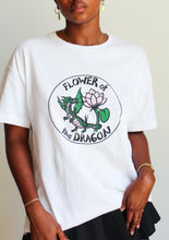 Load image into Gallery viewer, Flower of the Dragon Vintage White Tee 2