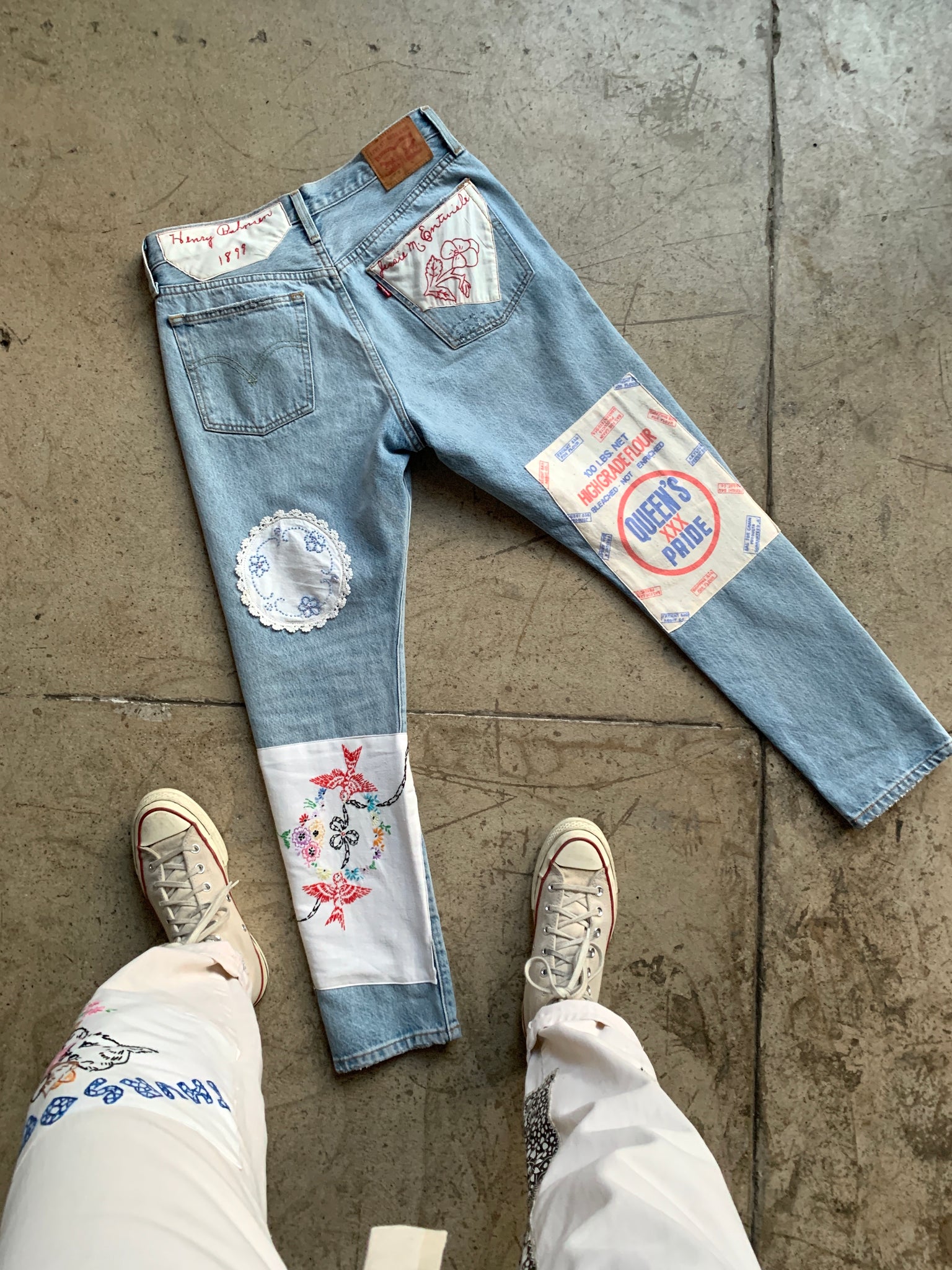 Vintage Patch Work Jeans