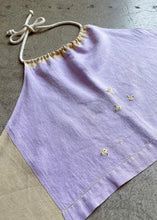Load image into Gallery viewer, Antique Pastel Purple Linen Halter Top XL