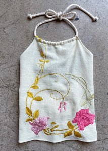 Antique Rose Halter Top Small