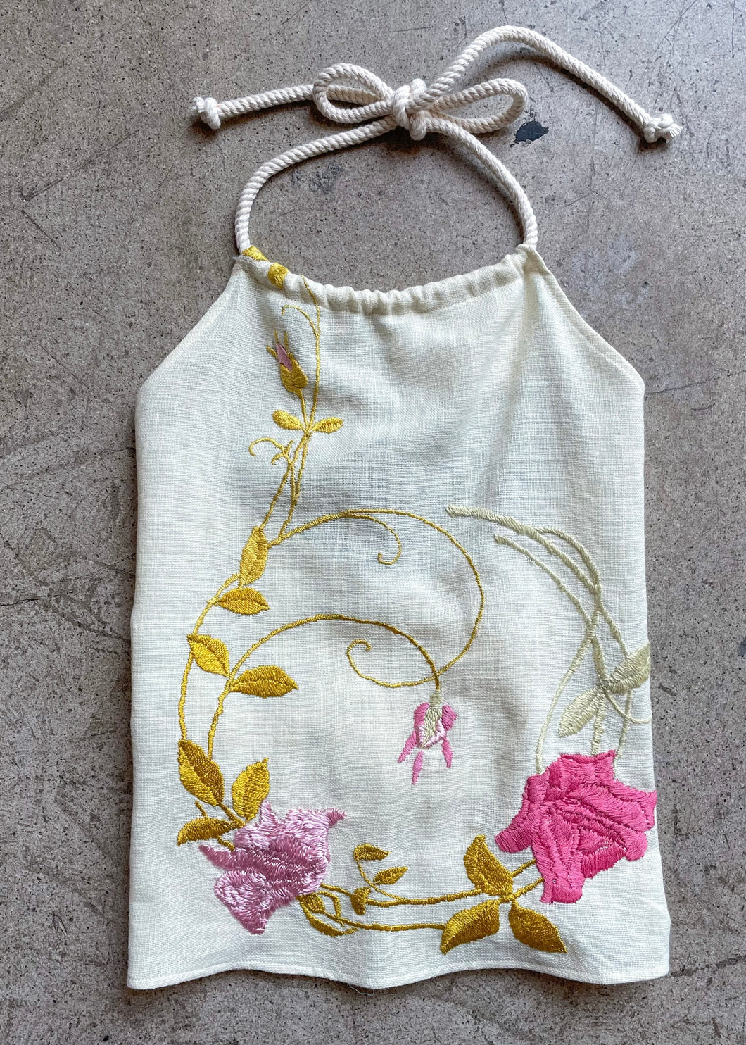 Antique Rose Halter Top Small
