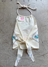 Load image into Gallery viewer, Pink &amp; Blue Roses Hankie Halter Top Small