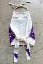Load image into Gallery viewer, Purple Illustrated Hankie Halter Top Medium