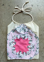 Load image into Gallery viewer, Pink Floral Hankie Halter Top XL