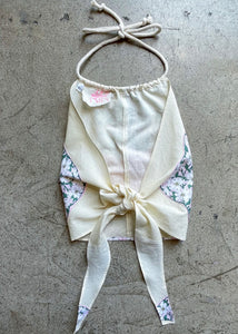 Pink Floral Hankie Halter Top XL