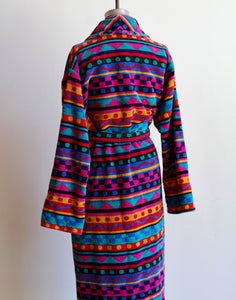 1980s Colorful Robe with Belt