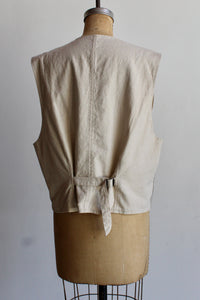 90s Reversible Linen Vest