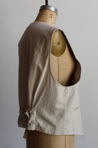 90s Reversible Linen Vest