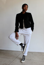 Load image into Gallery viewer, 80s Suede Eyelet Cropped Jacket