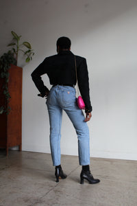1980s Hot Pink Woven Purse