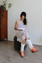 Load image into Gallery viewer, 1970s Peach Coral Leather Cowgirl Boots by Justin
