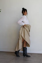Load image into Gallery viewer, 1980s Khaki Cotton Skirt