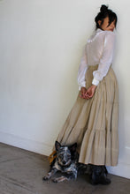 Load image into Gallery viewer, 1980s Khaki Cotton Skirt