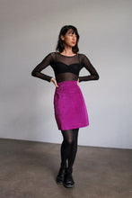 Load image into Gallery viewer, 1980s Fuchsia Suede Pencil Skirt