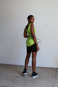 1960s Lime Green Mesh Swimsuit