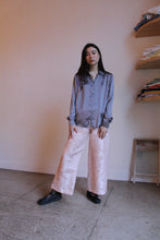 Load image into Gallery viewer, 1990s Liquid Silver Silk Blouse