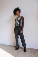 Load image into Gallery viewer, Gold Checkered Blouse