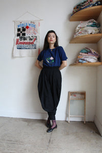 Flower of the Dragon Vintage Blue Short Sleeve Raglan Sweatshirt