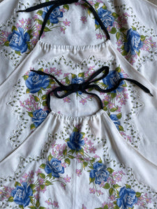 Blue Rose Hankie Halter Tops | Large