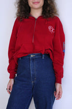 Load image into Gallery viewer, 1990s Ocean Pacific OP Burgundy Hoodie Zip-Up Sweatshirt