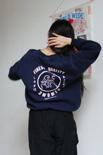 Load image into Gallery viewer, Star Bag Blue Sacred Scrap Collage Sweater