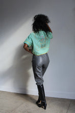 Load image into Gallery viewer, 1980s Stone Grey Leather Trousers