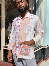 Load image into Gallery viewer, Lay or Bust Pastel Feed Sack Work Shirt