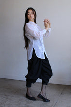 Load image into Gallery viewer, 1980s Organza Appliqué Tunic Blouse
