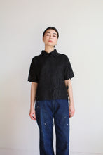 Load image into Gallery viewer, 1990s Black Silk Ribbon Blouse
