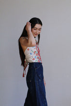 Load image into Gallery viewer, Red Floral Halter Tops