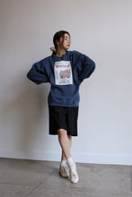 Load image into Gallery viewer, Botan Raglan Sweatshirt Blue Grey