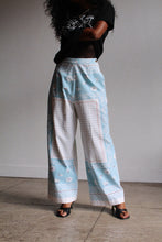 Load image into Gallery viewer, Baby Blue Bandana Print Trousers