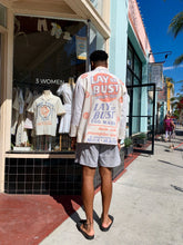 Load image into Gallery viewer, Lay or Bust Pastel Feed Sack Work Shirt