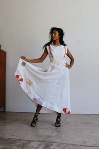 Happy Day Antique Linen Patchwork Dress